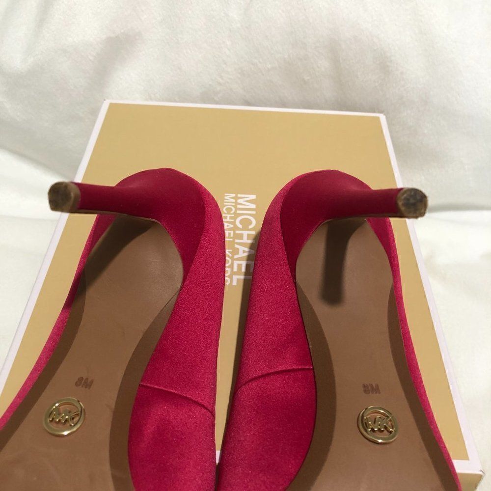 Michael Kors Claire Satin Pump - Ultra Pink - Picture 11 of 11